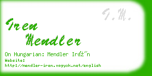 iren mendler business card